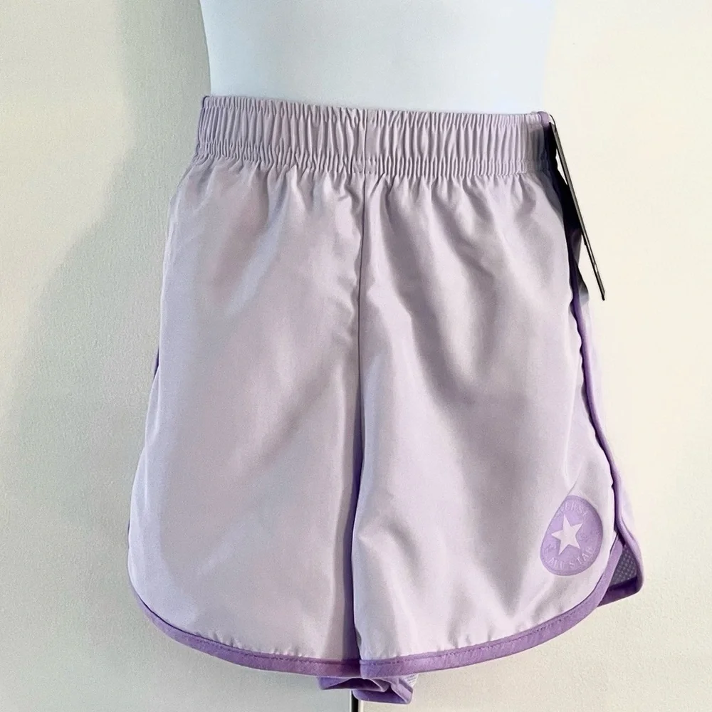 NWT Youth Girls' CONVERSE High Rise Active Shorts